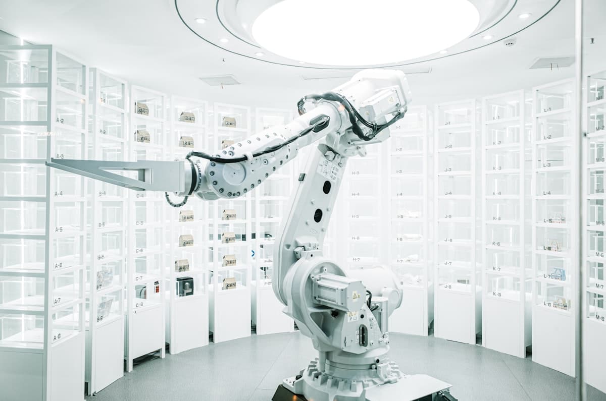 Robot dans un entrepôt