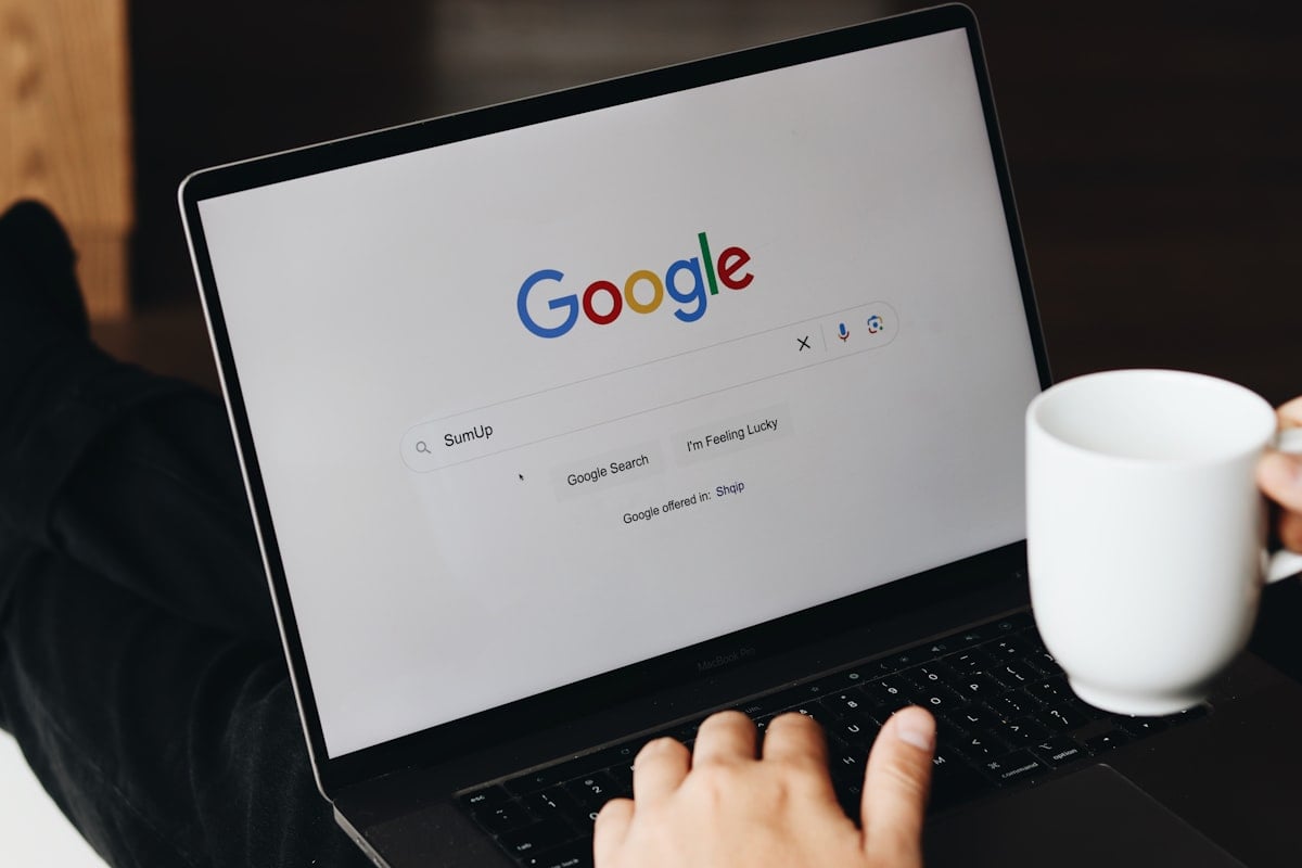 Écran Google avec réponse