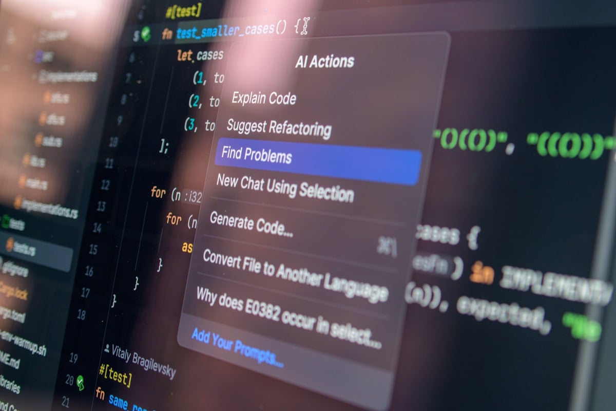IA cybersécurité code écran