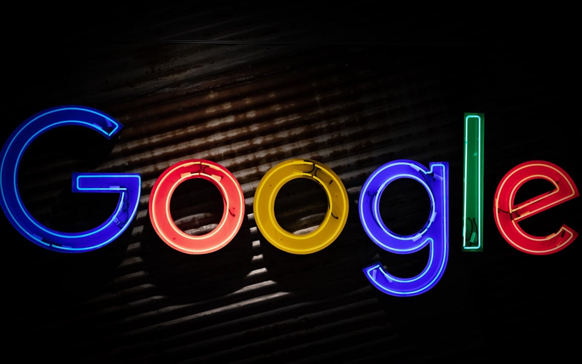 Logo Google sur écran