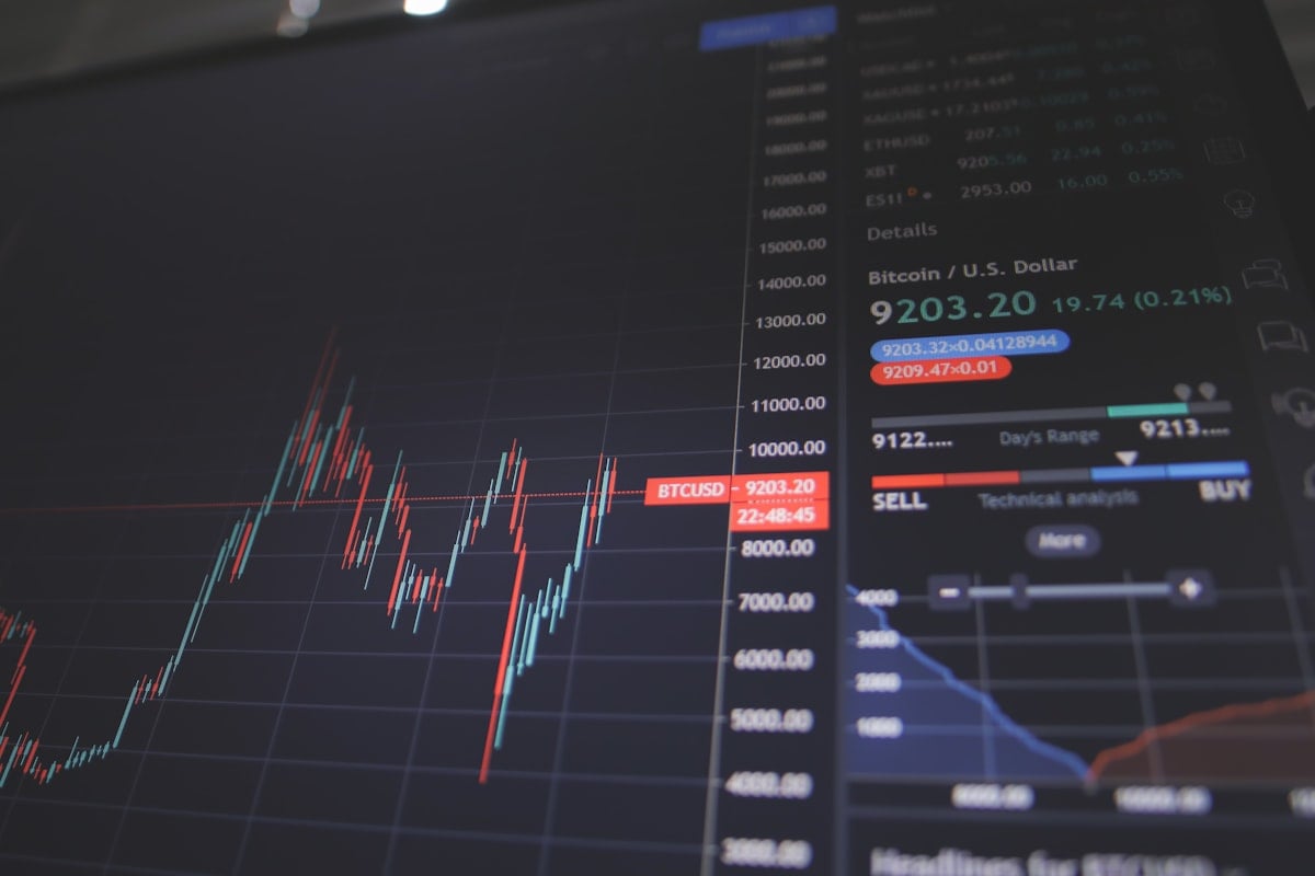 Bourse avec graphique IA