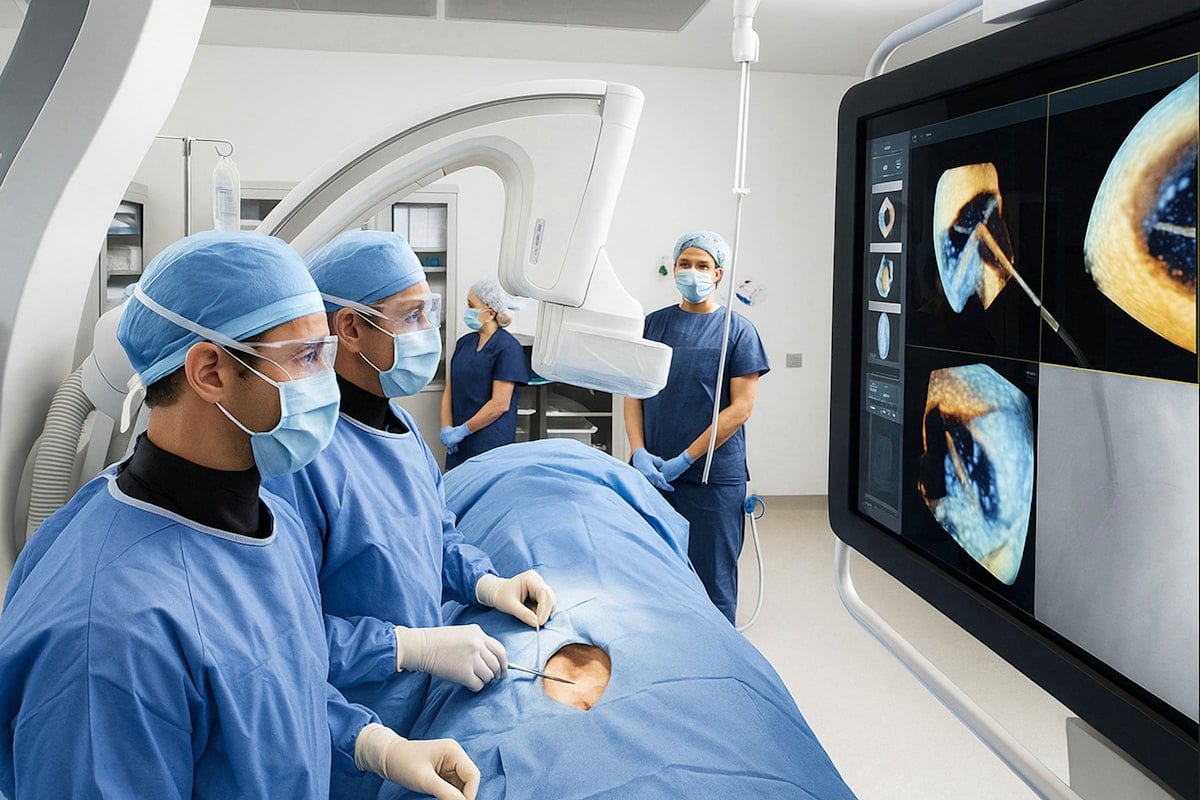 Radiologue devant écran médical